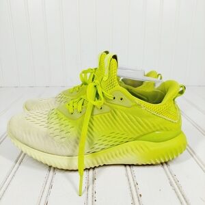 Adidas Alphabounce Em Mesh Solar Yellow Lace Up Running Shoes